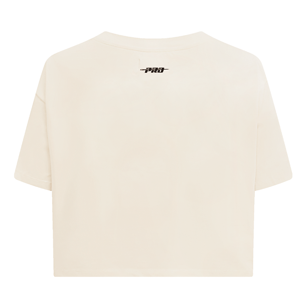 MLB TEXAS RANGERS RETRO CLASSIC WOMEN'S BOXY TOP (EGGSHELL)