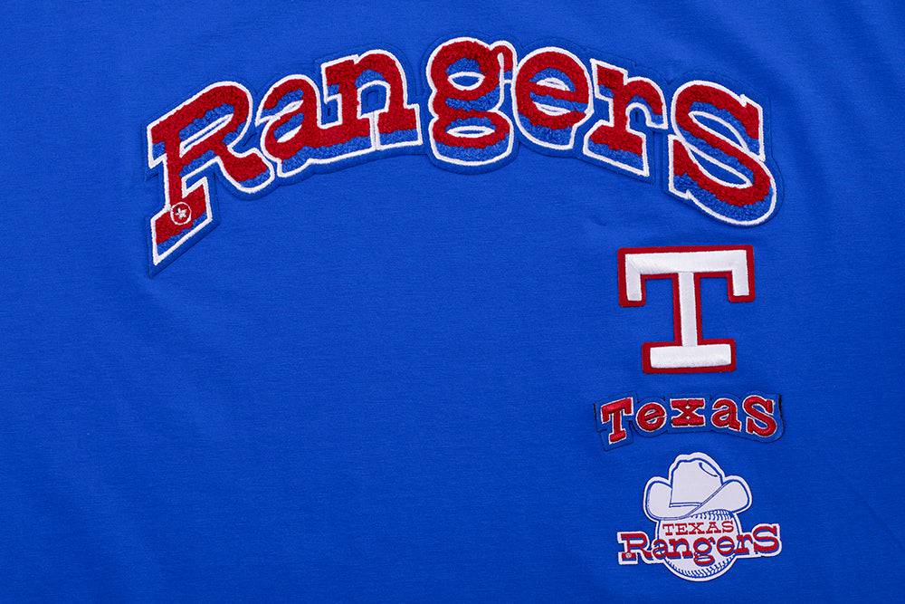 MLB TEXAS RANGERS RETRO CLASSIC WOMEN'S BOXY TOP (ROYAL BLUE)