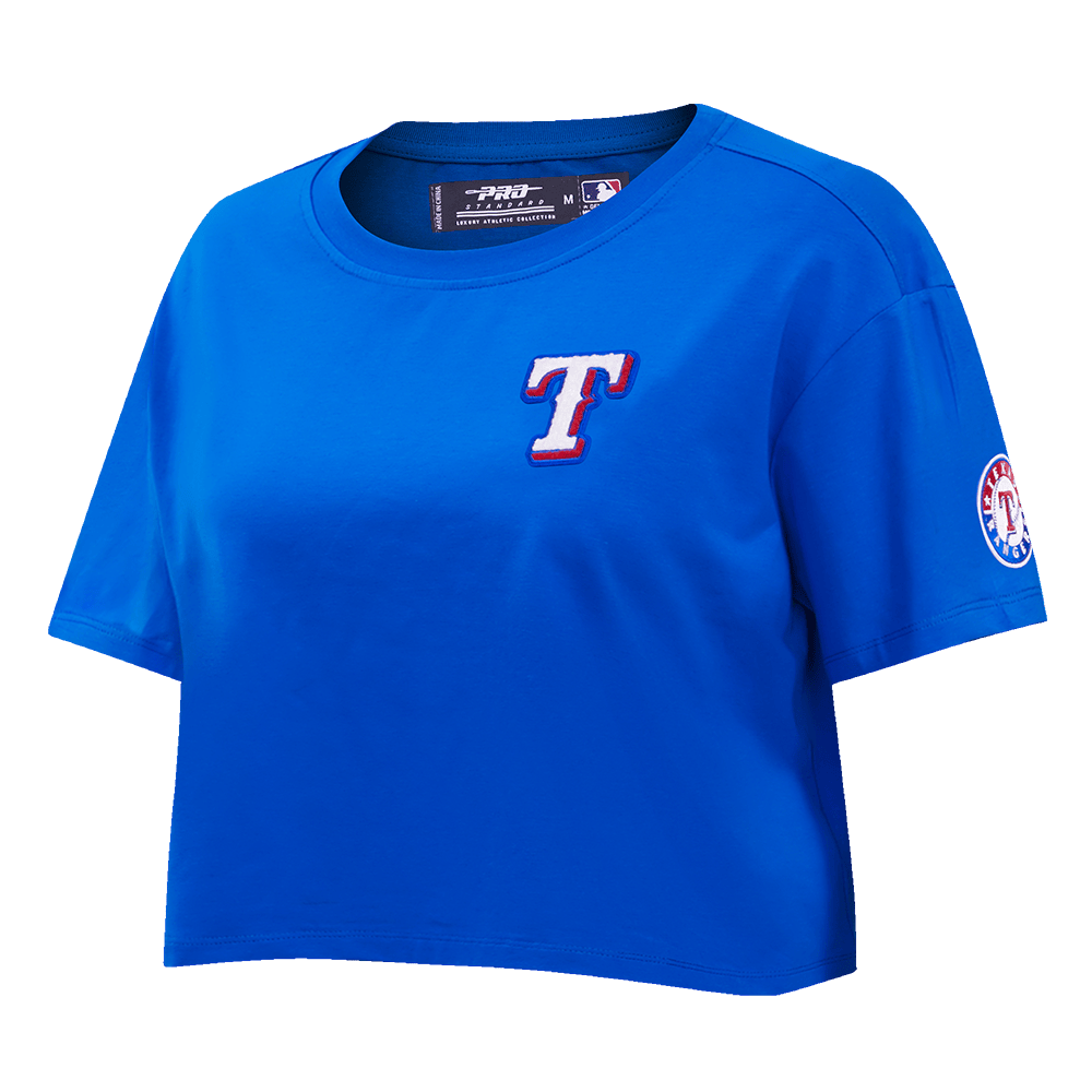 MLB TEXAS RANGERS CLASSIC WOMEN'S BOXY TOP (ROYAL BLUE)