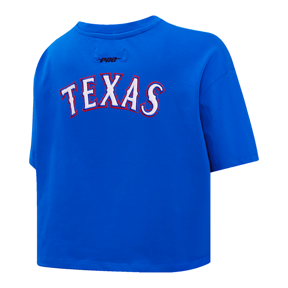 MLB TEXAS RANGERS CLASSIC WOMEN'S BOXY TOP (ROYAL BLUE)