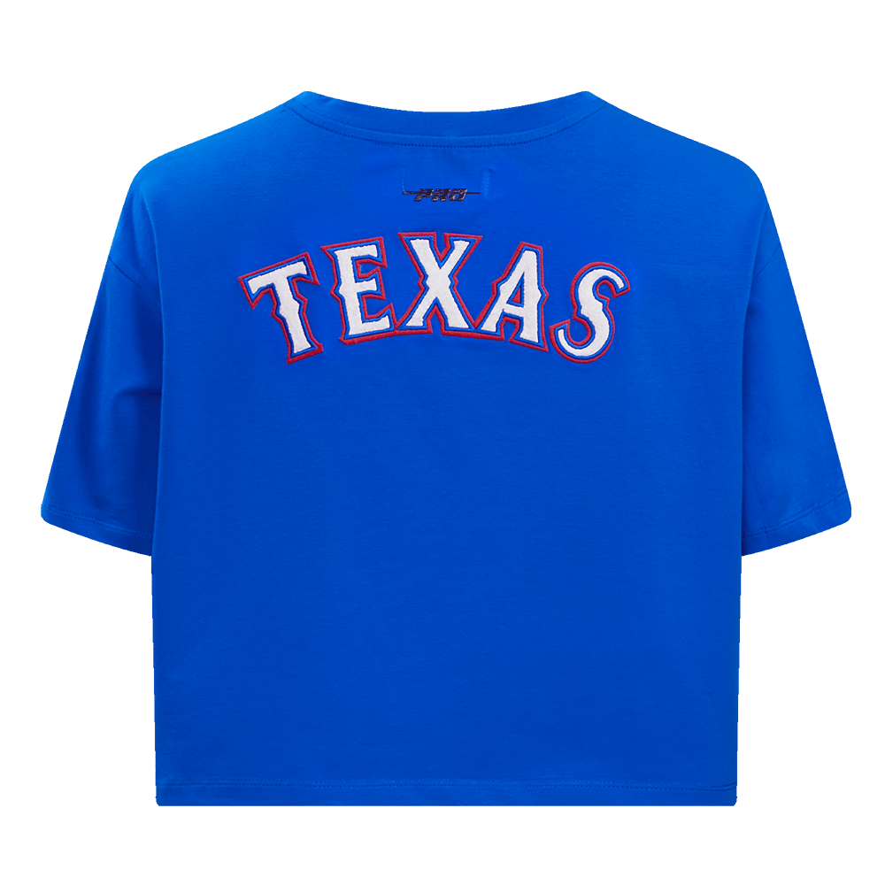 MLB TEXAS RANGERS CLASSIC WOMEN'S BOXY TOP (ROYAL BLUE)