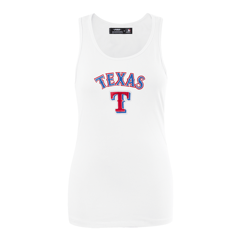 MLB TEXAS RANGERS CLASSIC WOMEN'S RELAXED FIT RACERBACK (WHITE)