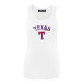 MLB TEXAS RANGERS CLASSIC WOMEN'S RELAXED FIT RACERBACK (WHITE)