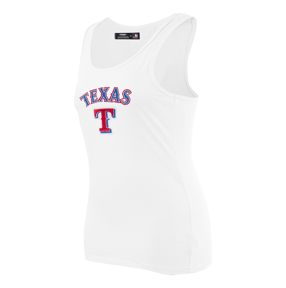 MLB TEXAS RANGERS CLASSIC WOMEN'S RELAXED FIT RACERBACK (WHITE)