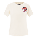 MLB TEXAS RANGERS ROSES WOMEN'S SJ SLIM FIT TOP (EGGSHELL)