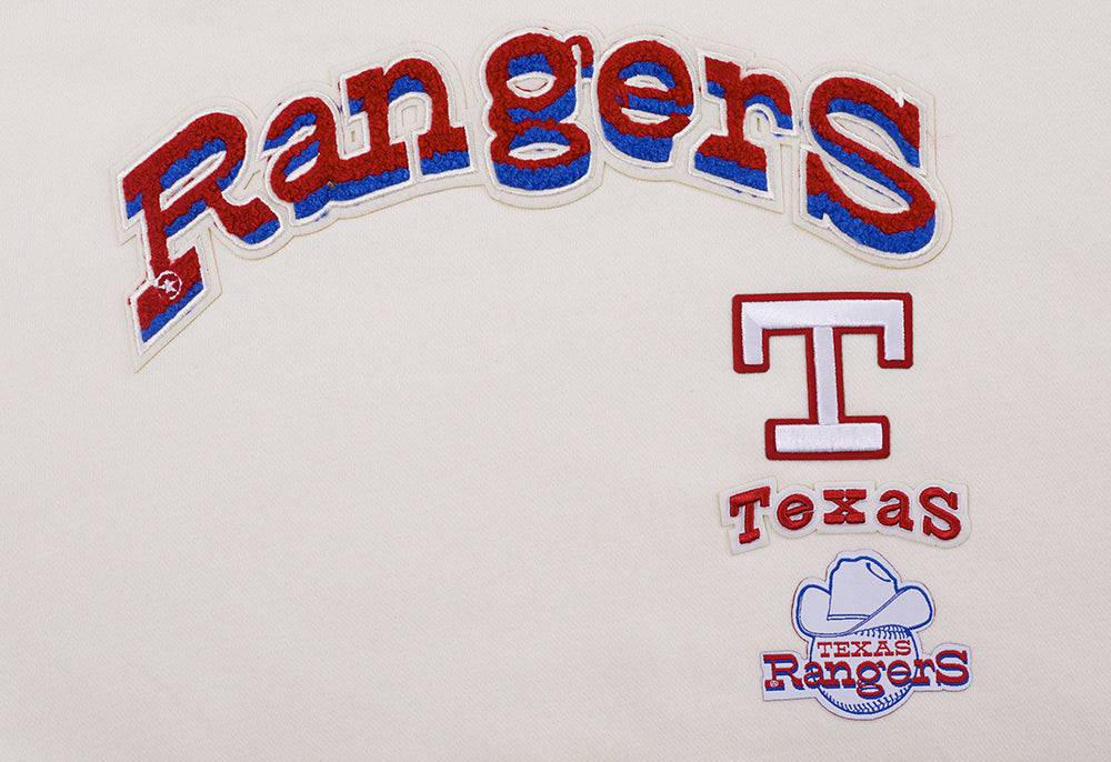MLB TEXAS RANGERS ROSES WOMEN'S SJ SLIM FIT TOP (EGGSHELL)