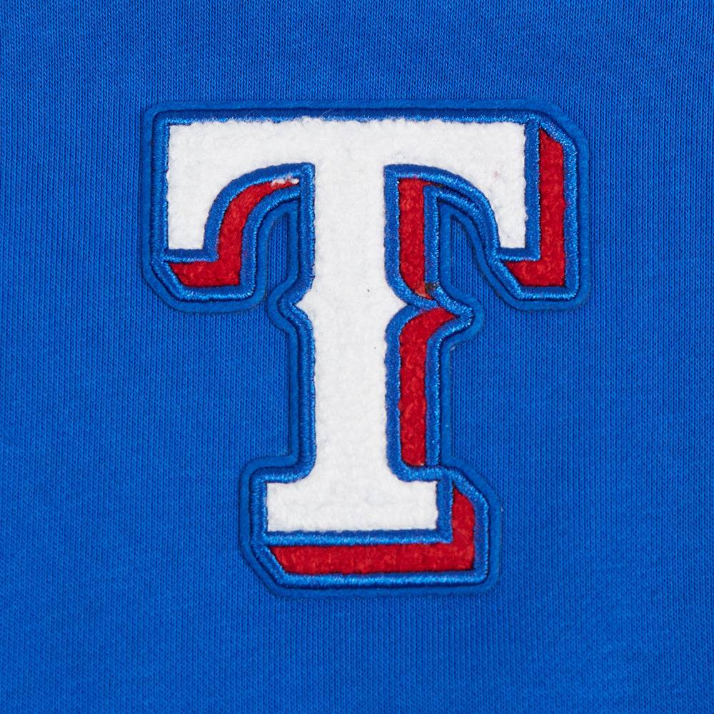 MLB TEXAS RANGERS CLASSIC WOMEN'S FLEECE HOODIE DRESS (ROYAL BLUE)
