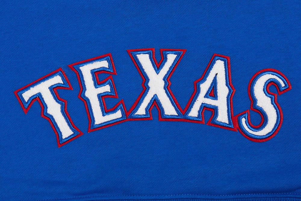MLB TEXAS RANGERS CLASSIC WOMEN'S FLEECE HOODIE DRESS (ROYAL BLUE)