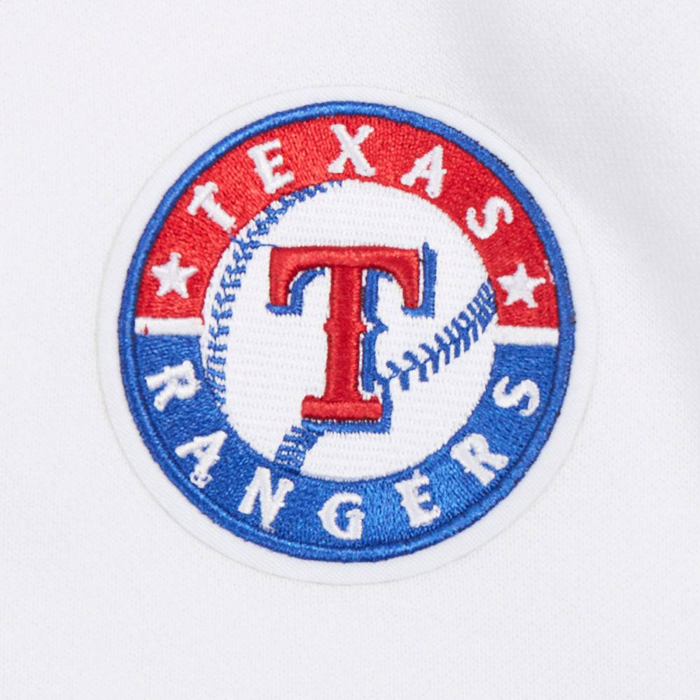 MLB TEXAS RANGERS CLASSIC WOMEN'S FLEECE HOODIE DRESS (WHITE)