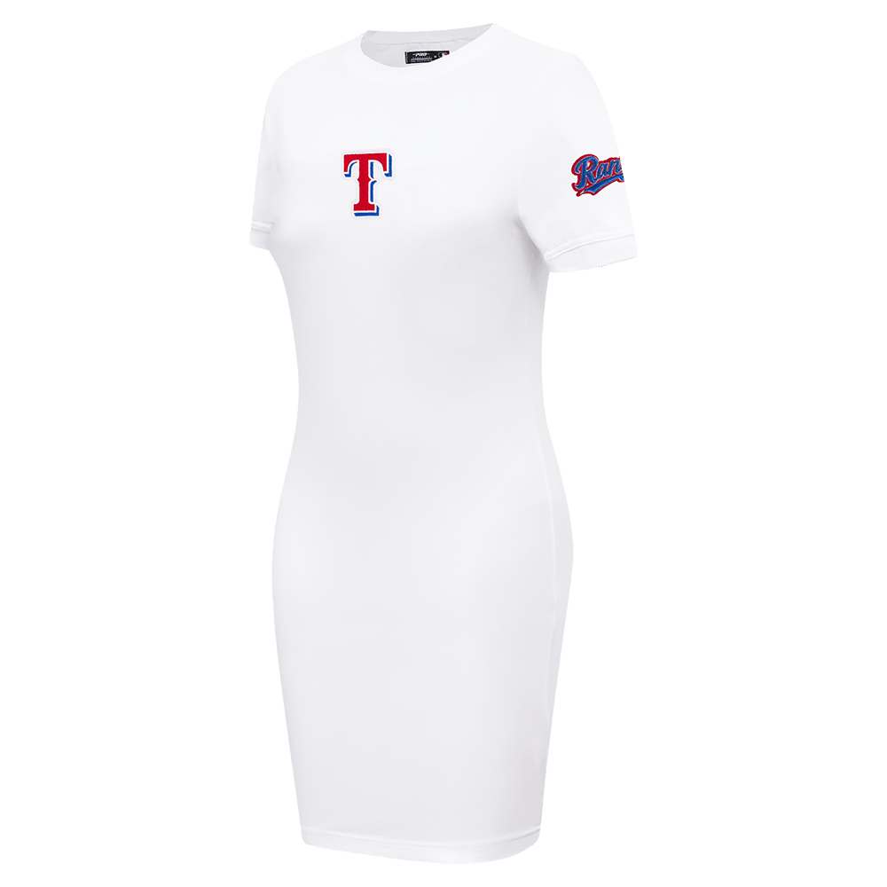 VESTIDO MOLLERA CLÁSICO MLB TEXAS RANGERS PARA MUJER (BLANCO)