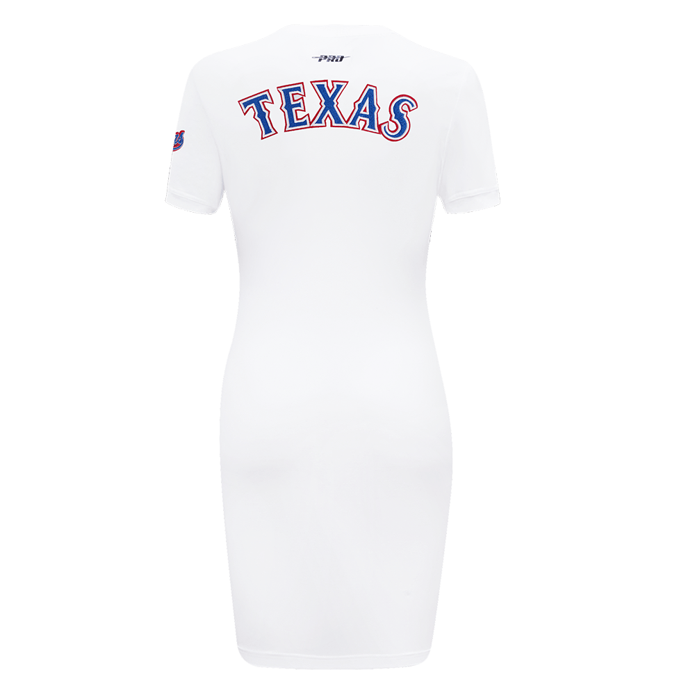 VESTIDO MOLLERA CLÁSICO MLB TEXAS RANGERS PARA MUJER (BLANCO)