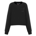 MLB TEXAS RANGERS NEUTRAL WOMEN'S CREWNECK (BLACK)