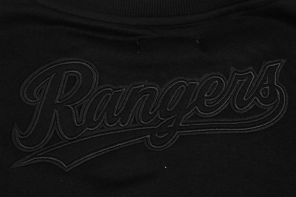 MLB TEXAS RANGERS NEUTRAL WOMEN'S CREWNECK (BLACK)