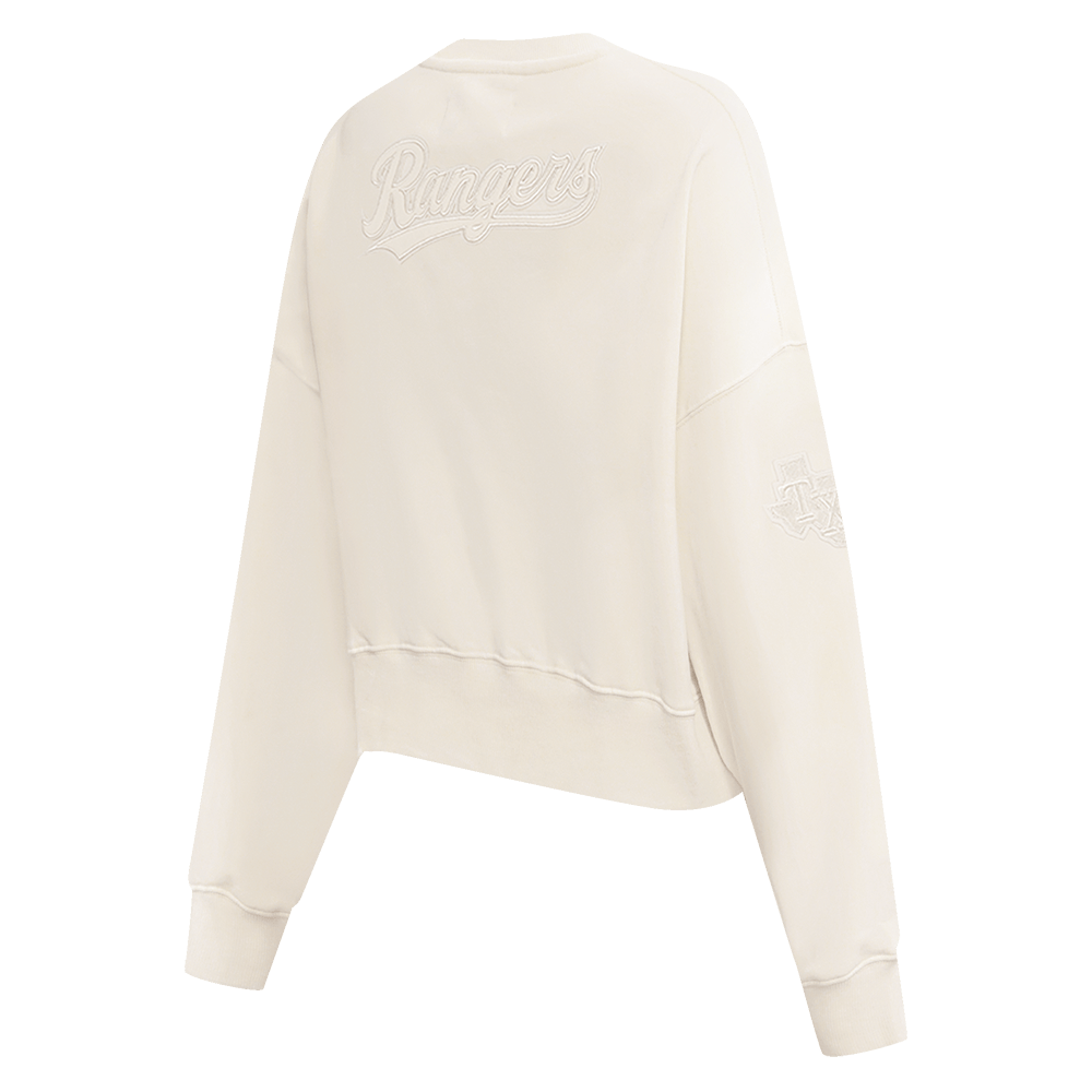 MLB TEXAS RANGERS NEUTRAL WOMEN'S CREWNECK (EGGSHELL)