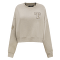 MLB TEXAS RANGERS NEUTRAL WOMEN'S CREWNECK (TAUPE)
