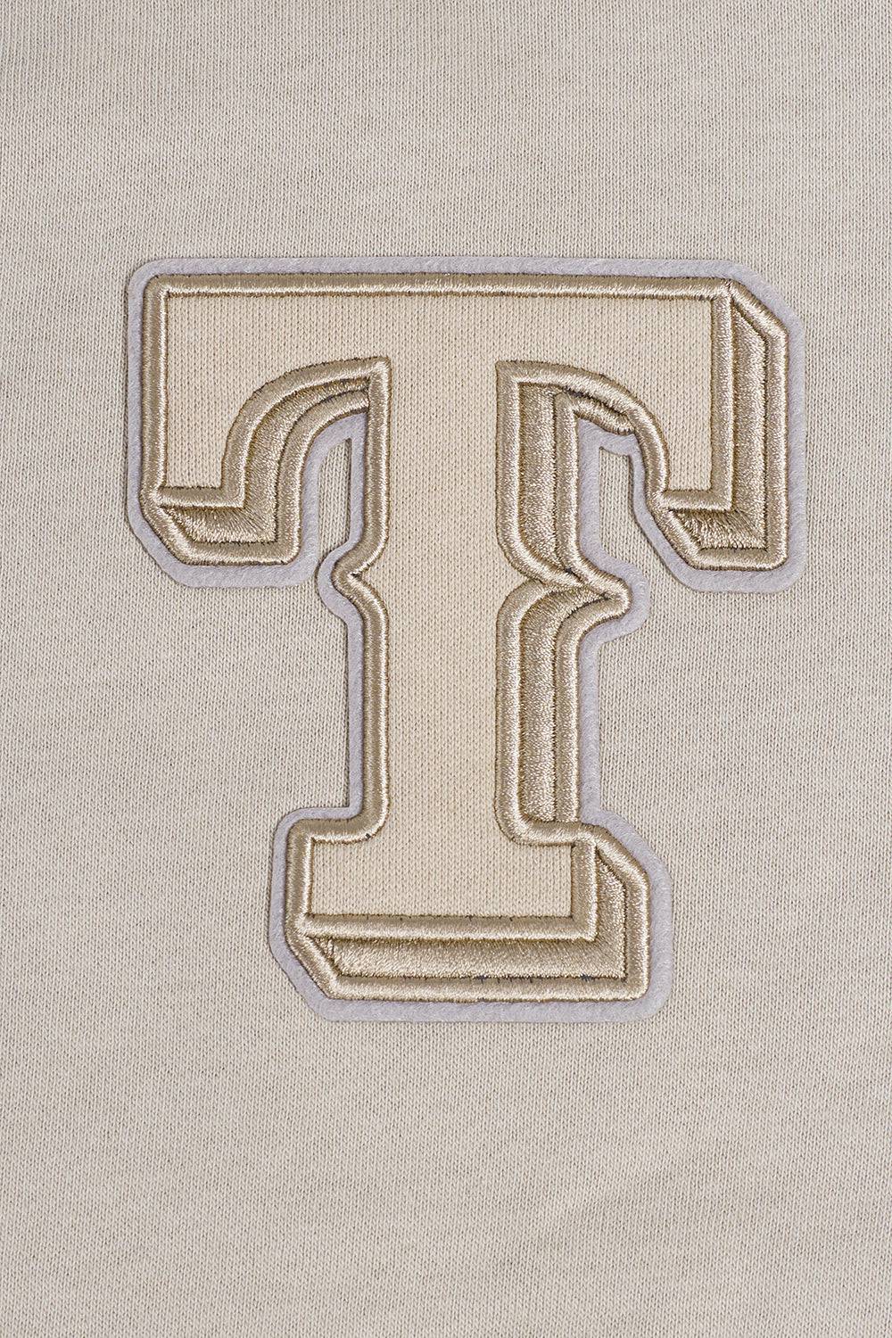 MLB TEXAS RANGERS NEUTRAL WOMEN'S CREWNECK (TAUPE)