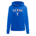MLB TEXAS RANGERS CLASSIC WOMEN'S FLEECE PULLOVER HOODIE (ROYAL BLUE)