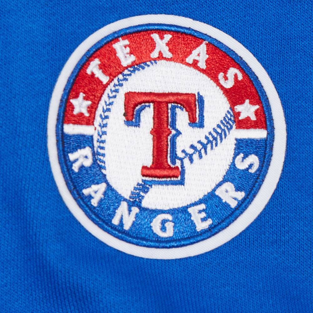 MLB TEXAS RANGERS CLASSIC WOMEN'S FLEECE PULLOVER HOODIE (ROYAL BLUE)