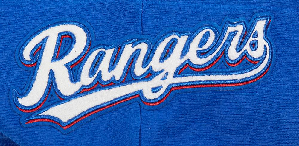 MLB TEXAS RANGERS CLASSIC WOMEN'S FLEECE PULLOVER HOODIE (ROYAL BLUE)