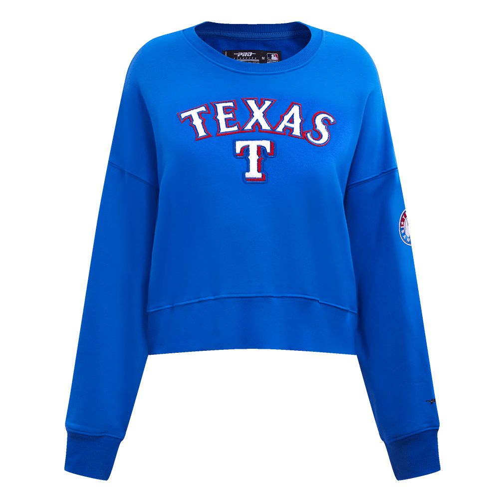 MLB TEXAS RANGERS CLASSIC WOMEN'S CREWNECK (ROYAL BLUE)