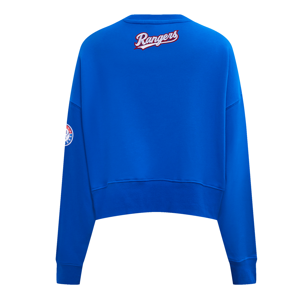 MLB TEXAS RANGERS CLASSIC WOMEN'S CREWNECK (ROYAL BLUE)
