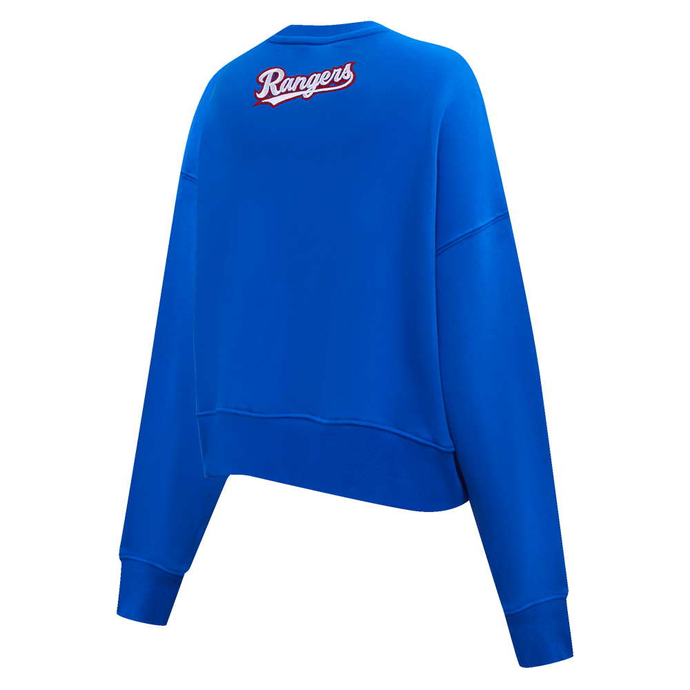 MLB TEXAS RANGERS CLASSIC WOMEN'S CREWNECK (ROYAL BLUE)