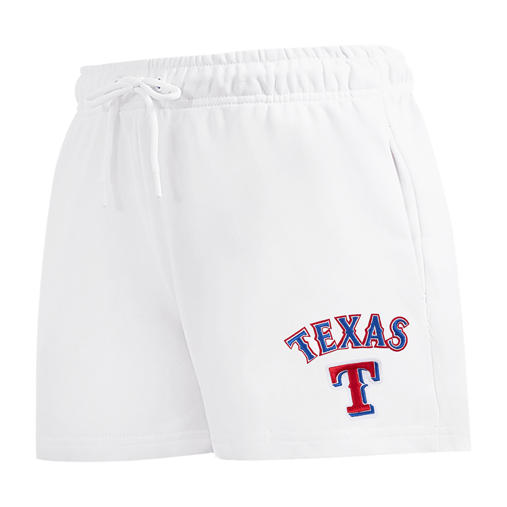MLB TEXAS RANGERS CLASSIC WOMEN'S FLEECE SHORT (WHITE)