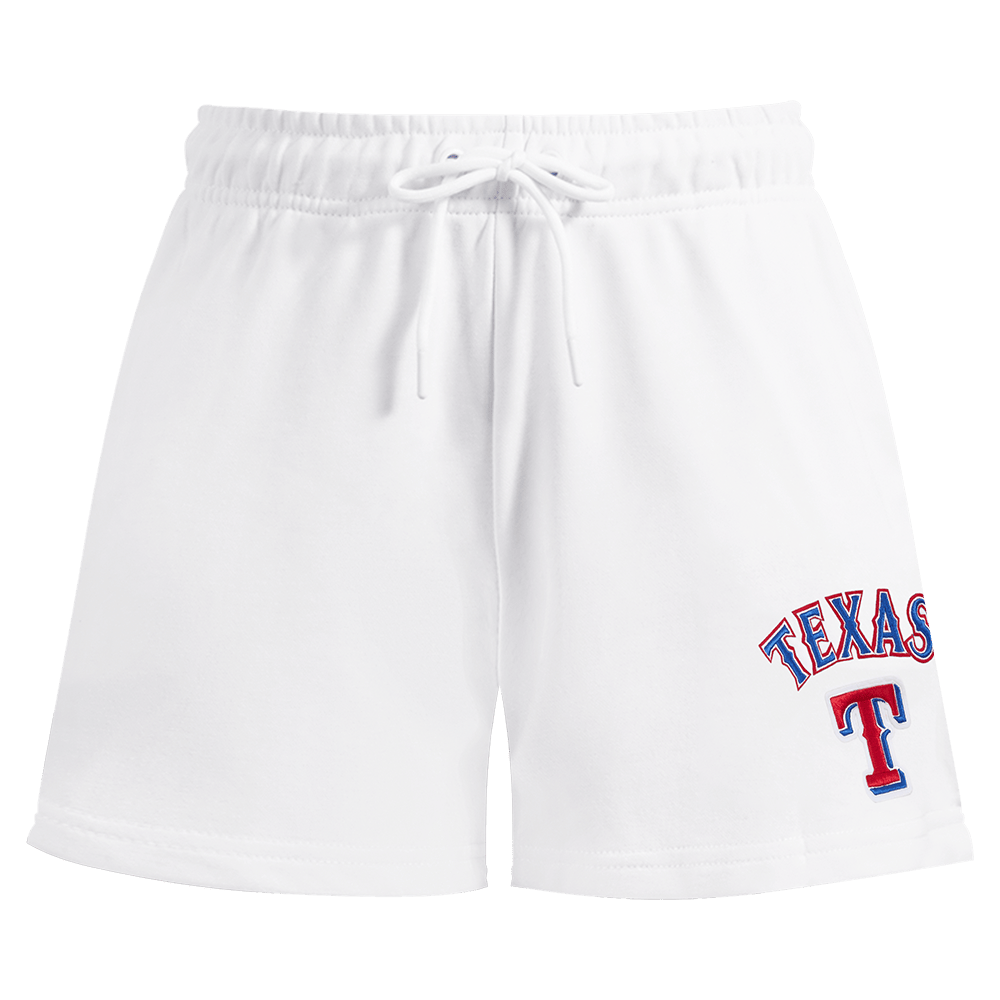 MLB TEXAS RANGERS CLASSIC WOMEN'S FLEECE SHORT (WHITE)