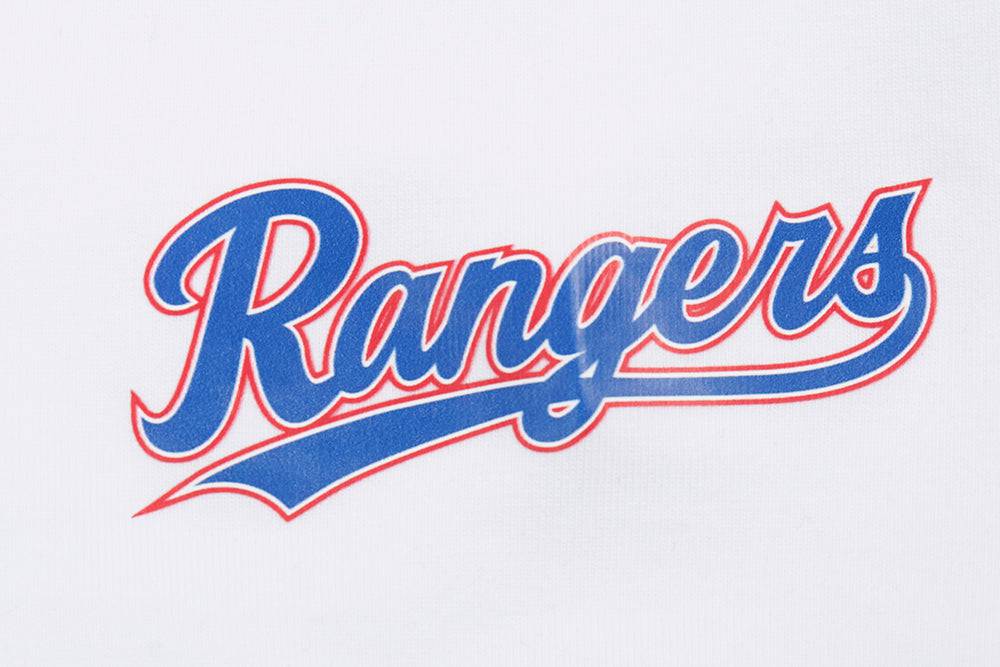 MLB TEXAS RANGERS CLASSIC WOMEN'S COTTON BIKE SHORT (WHITE)