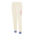 MLB TEXAS RANGERS RETRO CLASSIC WOMEN'S RIB SWEATPANT (EGGSHELL/ROYAL BLUE)