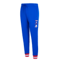 MLB TEXAS RANGERS RETRO CLASSIC WOMEN'S RIB SWEATPANT (ROYAL BLUE/RED)