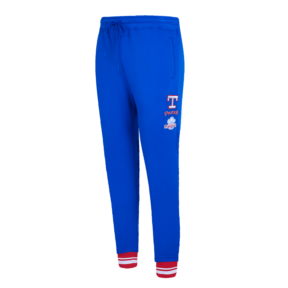 MLB TEXAS RANGERS RETRO CLASSIC WOMEN'S RIB SWEATPANT (ROYAL BLUE/RED)
