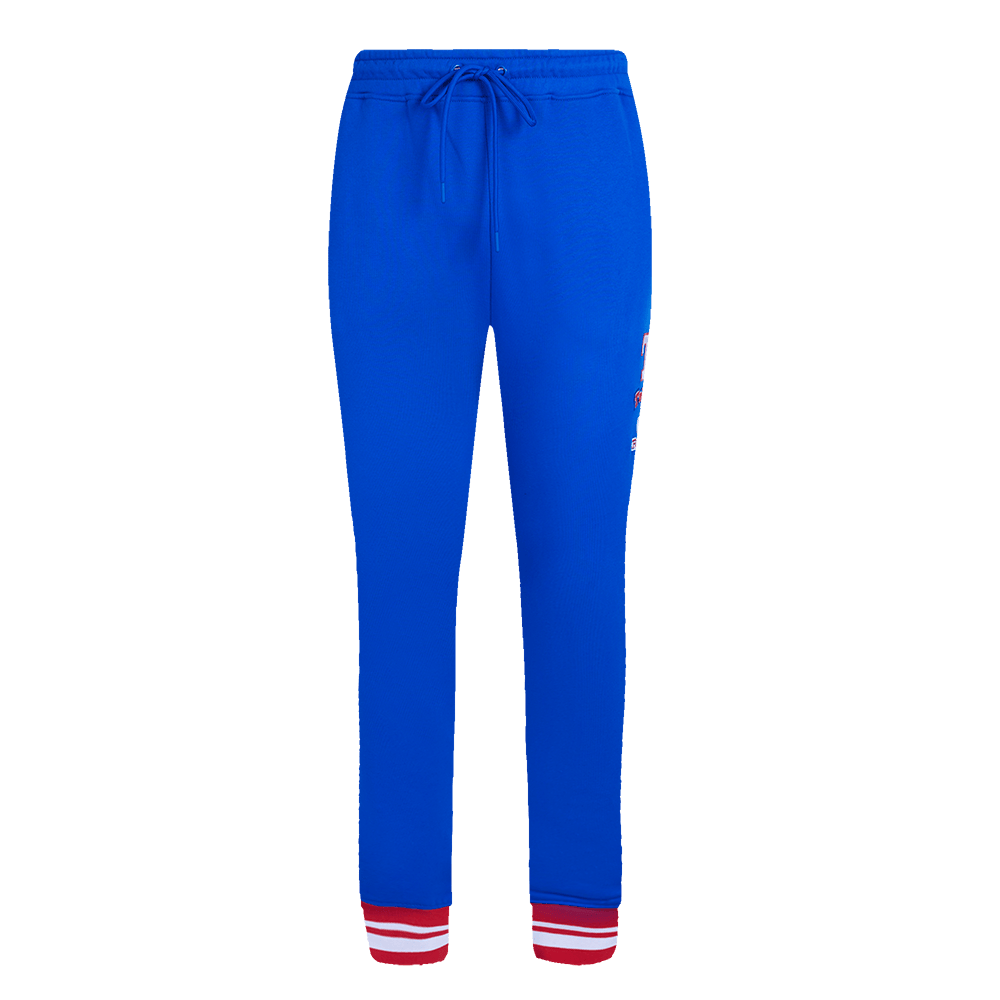 MLB TEXAS RANGERS RETRO CLASSIC WOMEN'S RIB SWEATPANT (ROYAL BLUE/RED)