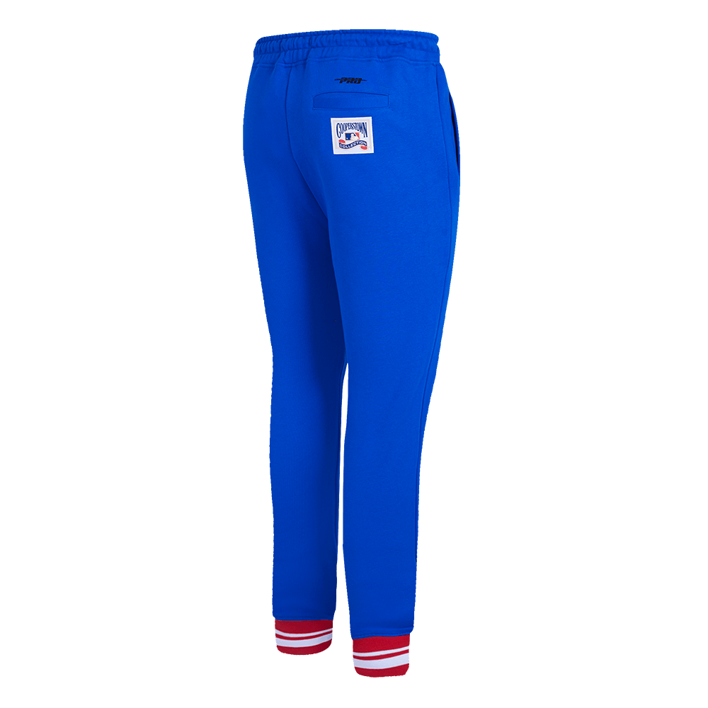 MLB TEXAS RANGERS RETRO CLASSIC WOMEN'S RIB SWEATPANT (ROYAL BLUE/RED)