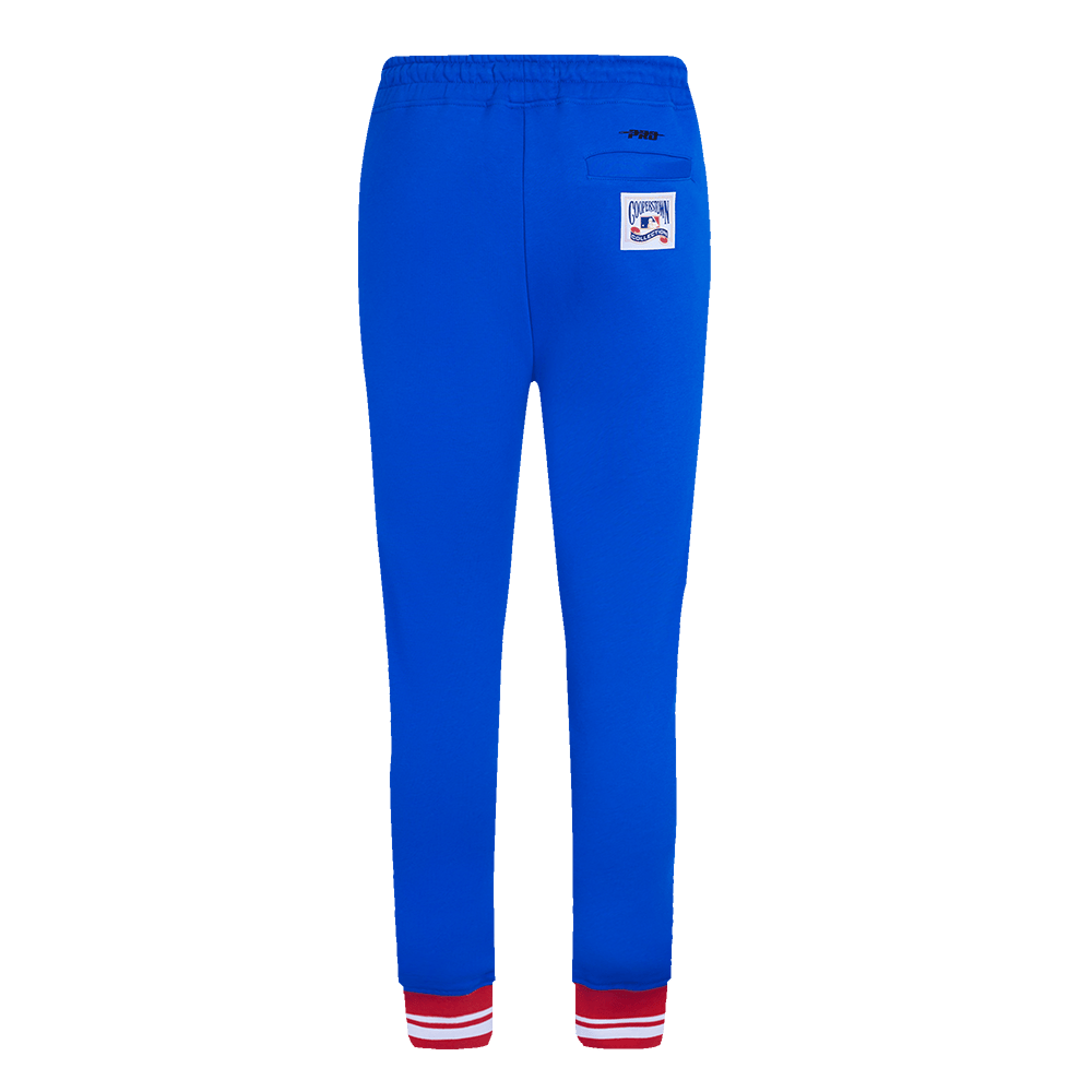 MLB TEXAS RANGERS RETRO CLASSIC WOMEN'S RIB SWEATPANT (ROYAL BLUE/RED)