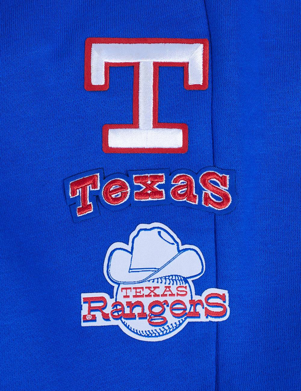 MLB TEXAS RANGERS RETRO CLASSIC WOMEN'S RIB SWEATPANT (ROYAL BLUE/RED)
