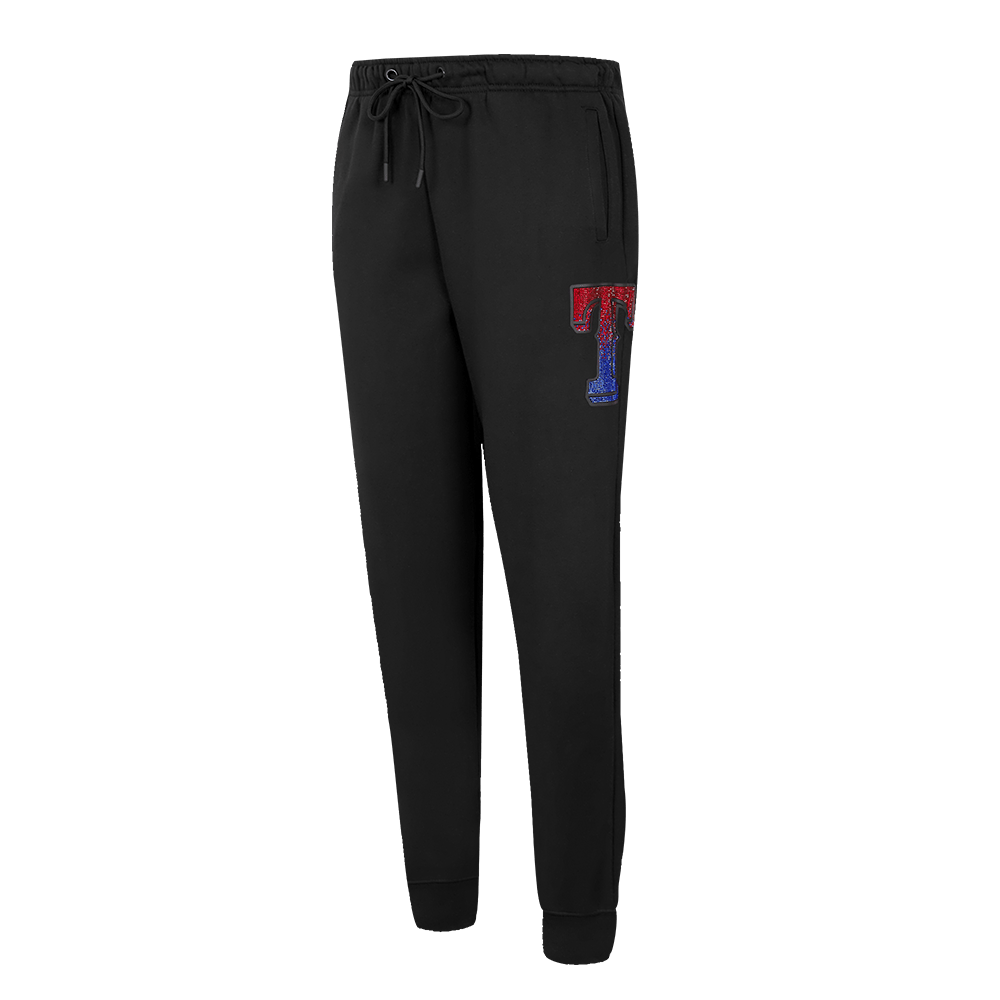 MLB TEXAS RANGERS JEWELS WOMEN'S FLEECE SWEATPANT (BLACK)