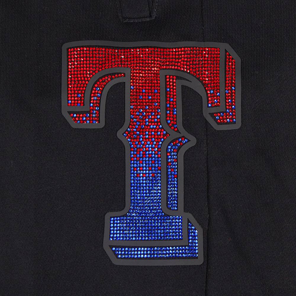 MLB TEXAS RANGERS JEWELS WOMEN'S FLEECE SWEATPANT (BLACK)